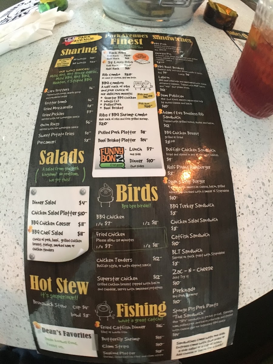 Park Avenue BBQ Grille Menu - Image 4